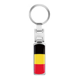 3D Metal Car Keychain Key Chain Key Ring For Iran Argentina Pakistan Switzerland Iraq Afghanistan China National Flag Badge Logo