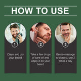 Men Beard Nourishing Oil Trim Care Reduce Loss Strengthen Soften Prevent Frizz Improve Nourish Promote Regrowth Beard Growth Oil