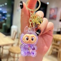 Acrylic Keychain with Flowing Sand Toy Figure Bag Accessory Cute Blind Box Decoration Gift Key Chain from Mainland China