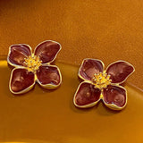 Beer Festival Wine Glass Orange Juice Earrings Fashion 2D Flat Design Earrings Women Girls Party Jewelry Gift Give To Friends