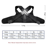 Posture Back Brace Pink Black Adjustable Back Support Strap Corrector to Prevent Spinal Distortion and Hunchback for Men Women