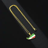2024 new fashion stainless steel retro dripping oil national style Somaliland pendant necklace temperament everything collarbone