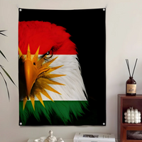 Kurdistan FLAG Pattern Clear HD Flag Home&Garden Outdoor Microfiber Printed Decoration Background Art Banner