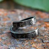 2024 New 316L Stainless Steel Viking Rotating chain rune Ring For Men Fashion retro Amulet fashion Jewelry Gift free shipping