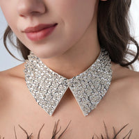 Pearl Beaded Lace Trim Collar Ribbons Women Necklace Wedding Jewelry for Clothes Dress  Beads Crystal Collar Wedding Jewelry