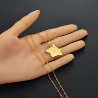 Anniyo Map of Kenya & City Name Pendant Necklaces Jewellery Silver Color/Gold Color Kenyan Map Jewelry kenyans Maps #135921