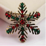 Elegant Vintage Look Gold Plated Christmas Snow Flake Brooch Cake Pin B48R