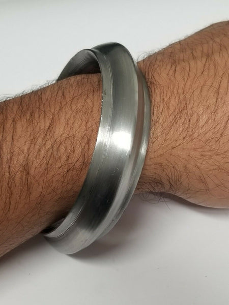 Thick Smooth SARBLOH Pure Iron Sikh Singh Kaur Khalsa Taksali Kara Chakri H6