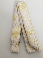 Sikh Singh Kaur Khalsa Adjustable Gatra Belt for Siri Sahib or Kirpan White SSS3