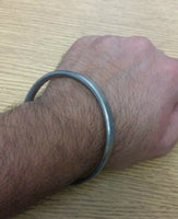 Sarbloh Steel Pure Iron Flat Plain Smooth Sikh Kara Punjabi Kada Bracelet A8