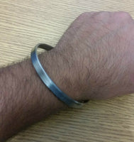 Sarbloh Steel Pure Iron Flat Plain Smooth Sikh Kara Punjabi Kada Bracelet A8