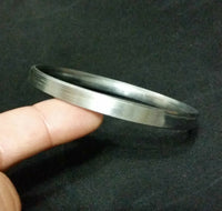 Sarbloh Steel Pure Iron Flat Plain Smooth Sikh Kara Punjabi Kada Bracelet A8