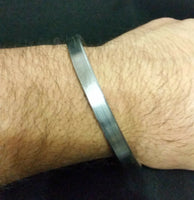 Sarbloh Steel Pure Iron Flat Plain Smooth Sikh Kara Punjabi Kada Bracelet A8