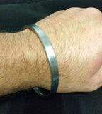Sarbloh Steel Pure Iron Flat Plain Smooth Sikh Kara Punjabi Kada Bracelet A8