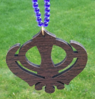 Punjabi Sikh Wooden Khanda Stunning Pendant Evil Protection Car HANGER Gift AA10