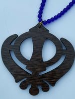 Punjabi Sikh Wooden Khanda Stunning Pendant Evil Protection Car HANGER Gift AA10