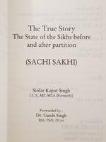 The True Story Sachi Sakhi Sirdar Kapur Singh English Reading Literature Book B3