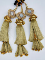 Indian Punjabi Pranda Mehndi Jagoo Mirror Bridal Patiala Paranda Hair Braid GG1