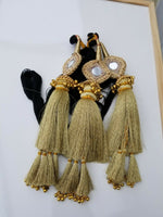 Indian Punjabi Pranda Mehndi Jagoo Mirror Bridal Patiala Paranda Hair Braid GG1