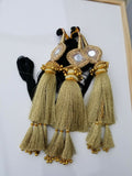Indian Punjabi Pranda Mehndi Jagoo Mirror Bridal Patiala Paranda Hair Braid GG1