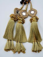 Indian Punjabi Pranda Mehndi Jagoo Mirror Bridal Patiala Paranda Hair Braid GG1