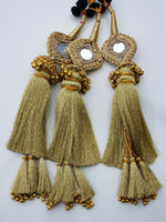 Indian Punjabi Pranda Mehndi Jagoo Mirror Bridal Patiala Paranda Hair Braid GG1