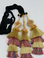 Indian Punjabi Pranda Mehndi Jagoo Mirror Bridal Patiala Paranda Hair Braid GG2