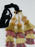 Indian Punjabi Pranda Mehndi Jagoo Mirror Bridal Patiala Paranda Hair Braid GG2