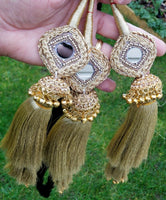 Indian Punjabi Pranda Mehndi Jagoo Mirror Bridal Patiala Paranda Hair Braid GG1
