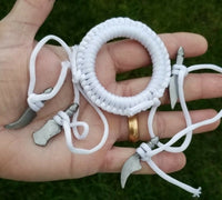 Sarbloh Dumala Kesh Hair Shashtar Kara SIKH Kaur Singh Khalsa Taksali White OO5