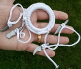 Sarbloh Dumala Kesh Hair Shashtar Kara SIKH Kaur Singh Khalsa Taksali White OO5