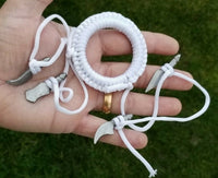 Sarbloh Dumala Kesh Hair Shashtar Kara SIKH Kaur Singh Khalsa Taksali White OO5