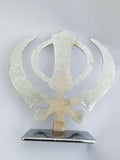 Sikh Punjabi Silver Singh Kaur Khanda Khalsa Car Dashboard Desktop Stand UU14