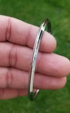 Stunning Stainless Steel 5 Lines Thin Sikh Singh kaur Kara Kada Khalsa Bangle Q2