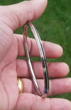 Stunning Stainless Steel 5 Lines Thin Sikh Singh kaur Kara Kada Khalsa Bangle Q2