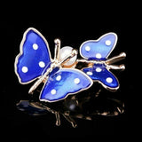 Vintage Look Gold Plated Stunning Butterfly Brooch Suit Coat Broach Pin B49N