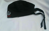 Sikh Punjabi Turban Patka Pathka Singh Khanda Bandana Head Wrap Black Colour