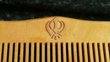 Sikh Kanga Khalsa Singh Wooden Comb Premium Quality Khanda Print Wooden Comb ZZ2