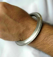 Singh Khalsa Heavy Smooth Sarbloh Steel Mool Mantar Chakri Kara Sikh Kada G14