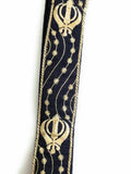 Sikh Singh Kaur Khalsa Adjustable Gatra Belt for Siri Sahib or Kirpan Navy Blue