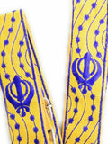 Sikh Singh Kaur Khalsa Adjustable Gatra Belt for Siri Sahib or Kirpan Yellow SS4