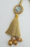 Indian punjabi pranda mehndi jagoo mirror bridal patiala paranda hair braid gg15