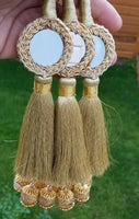 Indian punjabi pranda mehndi jagoo mirror bridal patiala paranda hair braid gg15