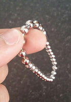 Chrome Plated Steel Meditation Praying Beads Talisman Sikh Simarna Bracelet B2