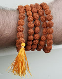 Hindu Authentic Rudraksha Yogic beads Meditation Praying Beads Sikh Simran Mala