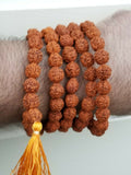 Hindu Authentic Rudraksha Yogic beads Meditation Praying Beads Sikh Simran Mala