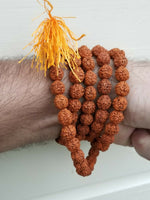 Hindu Authentic Rudraksha Yogic beads Meditation Praying Beads Sikh Simran Mala