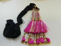 Indian Punjabi Pranda Mehndi Jagoo Charms Bridal Patiala Paranda Hair Braid A42
