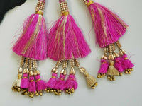 Indian Punjabi Pranda Mehndi Jagoo Charms Bridal Patiala Paranda Hair Braid A42
