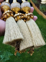 Indian Punjabi Pranda Mehndi Jagoo Mirror Bridal Patiala Paranda Hair Braid GG6